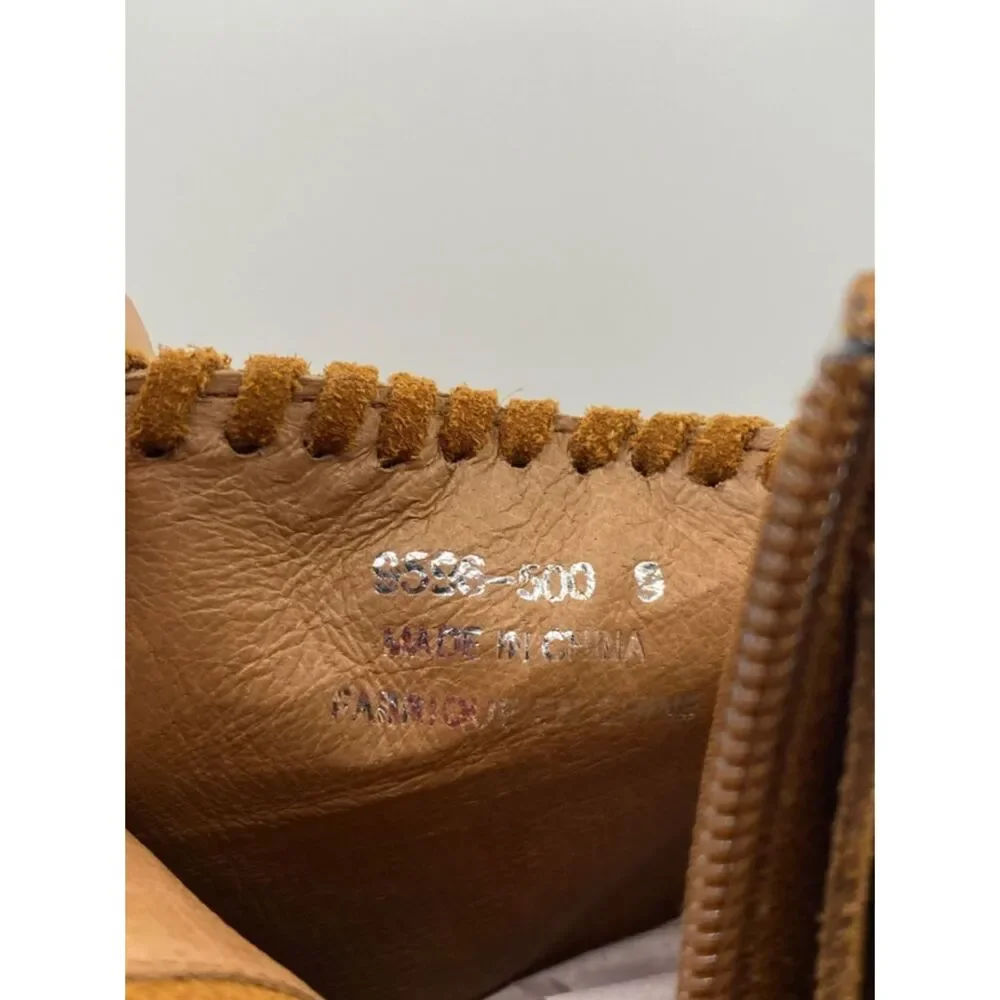 Free People Jeffrey Campbell Ankle Booties 9 Brown Fringe Suede Coastal Cowgirl